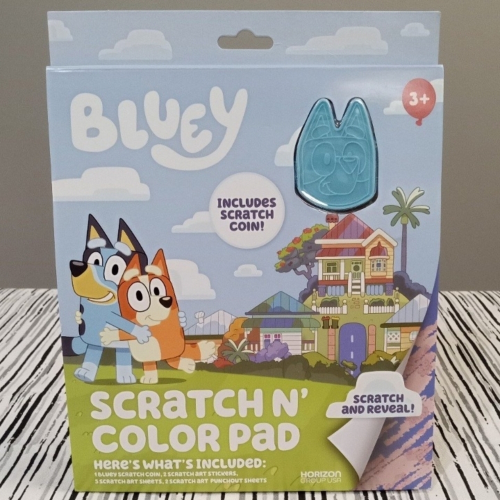 Bluey Scratch N' Color Pad